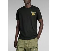 G-Star para Hombre Camiseta Vest Back Graphic, Negro (dk Black D24423-336-6484), L