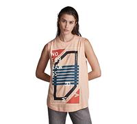G-STAR RAW Camiseta Sin Mangas Lash Graphic Tops para Mujer