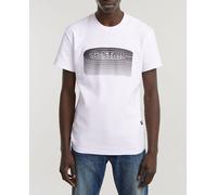 G-Star para Hombre Stacked Old Skool Logo T-Shirt, Blanco (White D25092-C812-110), M