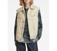 G-Star Raw Chaleco de mujer Oversized Western Evergreen de corte holgado y extragrande. Beige 34 (XS)