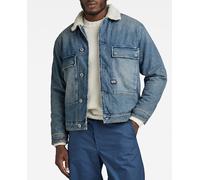 G-Star Raw Chaqueta Utility Flap Pocket Sherpa de hombre con bolsillos. Azul XS