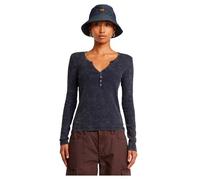 G-STAR RAW Deep V Henley Slim Top Camiseta, Azul Osaka Blue GD D24656-c773-h193, XS Mujeres