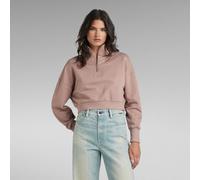 G-STAR RAW DENIM CROPPED 1/2 ZIP LOOSE SWEAT Sudadera Para Damas