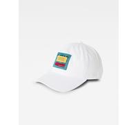 G-Star Raw Gorra de hombre Avernus Baseball con etiqueta gráfica tejida. Gris