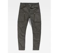 G-Star Raw Pantalones de hombre Zip Pocket 3D, de estilo cargo y corte pitillo. Gris 42-44/33