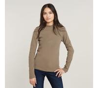 G-Star Raw Slim Rib Mock L/S Wmn Manga Larga Mujer