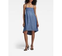 G-Star Raw Vestido Para Simple Short de corte acampanado y escote pronunciado en la espalda. Azul 40/L