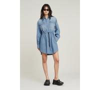 G-STAR Para Mujer Vestido Relaxed Drawcord Denim, Azul (Faded Thames D24353-D252-G614), L