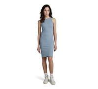 G-STAR Rib Tank Kleid Slim Vestido Informal, Azul (Ash Blue D23368-c534-5304), S para Mujer
