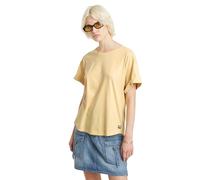 G-Star para Mujer Top Rolled Up Sleeve Boyfriend, Amarillo (Reed Yellow D24524-4107-G457), S