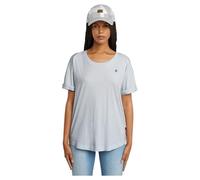 G-STAR Rolled Up Sleeve Boyfriend Top, Tops para Mujer, Azul (Plein Air D24524-4107-h001), S