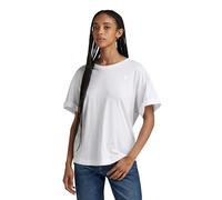 G-Star para Mujer Top Rolled Up Sleeve Boyfriend, Blanco (White D24524-4107-110), M