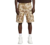 G-STAR Rovic Zip Relaxed Shorts, Pantalones Cortos para Hombre, Multicolor (Dk Brick GD Glitch Beach Camo D08566-D955-H174), 34W