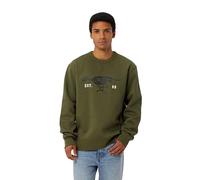 G-STAR Running Dog Back gr r sw Sweater, Shadow Olive, L Men's