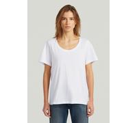 G-Star Scoop Neck T White Talla: XS | Camisetas de Seda Outlet | Mujer | Blanco