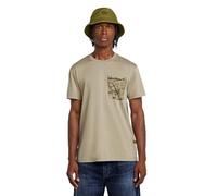 G-STAR Shadow Woven Camo Pocket R T Camiseta, Beige (Light Toggee D26048-d975-c626), XL Hombres