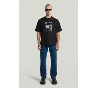 G-Star Shipping Gr Boxy R T Dk Black Talla: XL | Camisetas con Decoración Impresa Outlet | Hombre | Negro