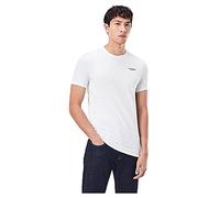 G-STAR Slim Base T-Shirt, Camiseta Hombre, Blanco (White D19070-C723-110), M