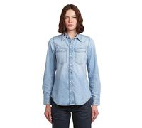 G-STAR Slim Western Shirt LS wmn, Azul Sun Faded Blue Mist D27714-d539-g342, S