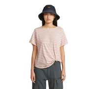 G-STAR Striped Knot R T Wmn Camiseta, Multicolor Lt Chalk/Liquid Pink Stripe D26224-c339-h203, XXL Mujeres