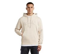 G-STAR Sudadera con capucha Embro Logo HB Hoodie para Hombre, Blanco (dk talc D27100-D257-A488), M