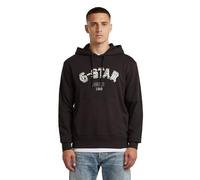 G-STAR Sudadera con capucha Embro Logo HB Hoodie para Hombre, Negro (dk black D27100-D257-6484), XXL