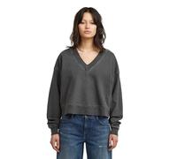 G-STAR Suéter Washed Loose V para Mujer, Gris (granite gd D27806-E159-B810), M