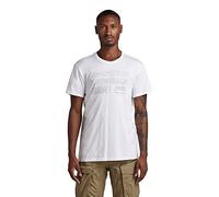 G-STAR T-Shirt Originals Camiseta, Blanco, XL para Hombre