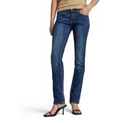 G-STAR Para Mujer Midge Saddle Straight Jeans, Azul (dk Aged D02153-6553-89), 33W / 32L