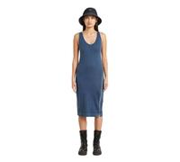 G-Star Vestido Informal para Mujer con Cremallera asimétrica, Azul Mid Blue GD D26593-e040-h362, XL