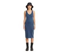 G-Star Vestido Informal para Mujer con Cremallera asimétrica, Azul Mid Blue GD D26593-e040-h362, XXL