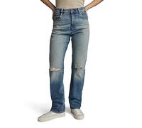 G-STAR Viktoria High Straight Jeans, Azul (Antique Faded Blue Agave Ripped D23959-d503-g130), 25W / 30L Mujer