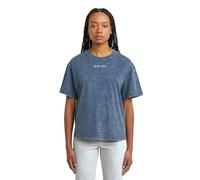 G-STAR Washed G-Script R T Wmn Camiseta, Azul Mid Blue Double Dye D26241-2653-h364, L Mujeres