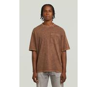 G-Star Washed Pocket R T Brown Talla: S | Camisetas Básicas Outlet | Hombre | Marrón