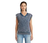 G-STAR Washed SL Sw Wmn Sudadera, Azul Mid Blue Double Dye D26103-d575-h364, XS para Mujer