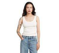G-Star Women's Slim Rib Tank t wmn, Size: M, Color White