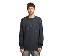 G-STAR Woven Mix R Knit Sudadera, Azul (India Ink D26725-c868-h392), L para Hombre