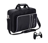 G-STORY Estuche, Maleta Bolsa de Viaje con Cremalleras de aleación de Zinc para PS5 Console, Accesorios, Controller Skin*1 Incluido
