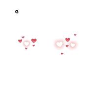 (G)Sweet Heart Face Stickers Tattoo Sticker Festival Party Facial Makeups Stickers