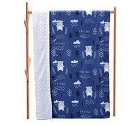 G-Tree del bebé súper blando Manta - transpirable de algodón suave y Minky Tela Manta para recién nacidos, niñas, niños, cuarto de niños, Cochecito, cuna, manta oso regalo para el bebé (43.3x30INCH)