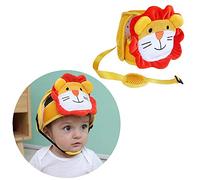 G-Tree Infantil Casco de Seguridad del Bebé del Casco, Infantil Protección Sombrero de Seguridad, Infantil Ajustable Protegecabezas la Cabeza del Niño Protector Transpirable Casco para Infantes, León