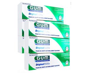G.U.M Pasta de dientes GUM Original White - Lote de 6 x 75 ml