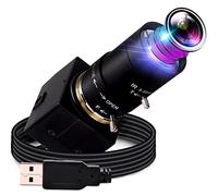 G Varifocal - Cámara web con zoom óptico 10X, cámara web de 5 a 50 mm, zoom 2448P, cámara web Varifocal de 8 MP con IMX179, enfoque ajustable para Windows Mac Linux Webcams