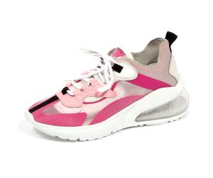 G0642 sneakers donna D.A.T.E. AURA pink trasparent tissue shoes woman