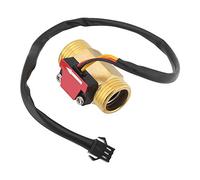 G1/2'' Eléctrico Magnético, Interruptor de Flujo 2" Caudalímetro Turbina Medidor de Flujo de Agua Magnético Latón Inline Hall Sensor de Flujo Interruptor Roscado Externo 1 a 25L/min