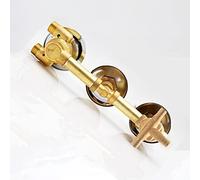 G1/2 Grifo de Ducha Latón Termostático Triple Manija Válvula Control Automático la Habitación Mezclador Desviador 2/3/4/5 Vías, Cartucho Latón, Tornillo Rosca/Intubación (Intubación 3 Salida)