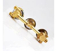 G1/2 Grifo de Ducha Latón Termostático Triple Manija Válvula Control Automático la Habitación Mezclador Desviador 2/3/4/5 Vías, Cartucho Latón, Tornillo Rosca/Intubación (Rosca Tornillo 5 Salida)