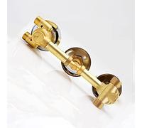 G1/2 Grifo de Ducha Latón Termostático Triple Manija Válvula Control Automático la Habitación Mezclador Desviador 2/3/4/5 Vías, Cartucho Latón, Tornillo Rosca/Intubación (Rosca Tornillo 2 Salida)