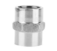 G1 / 2 Inch Stainless Steel Connectors | 5pcs Protection - Oxidation Protected Adapter Connector for Kitchen Sink/Bathroom Faucet/Toilet Water Supply | Long - Lasting Brass (4-in-charge (Part B))