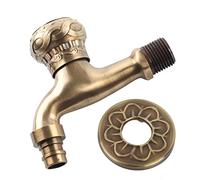 G1 2 Lavandería de latón antiguo Lavadora de baño Grifo de agua montado en la pared Solo grifo frío para uso doméstico